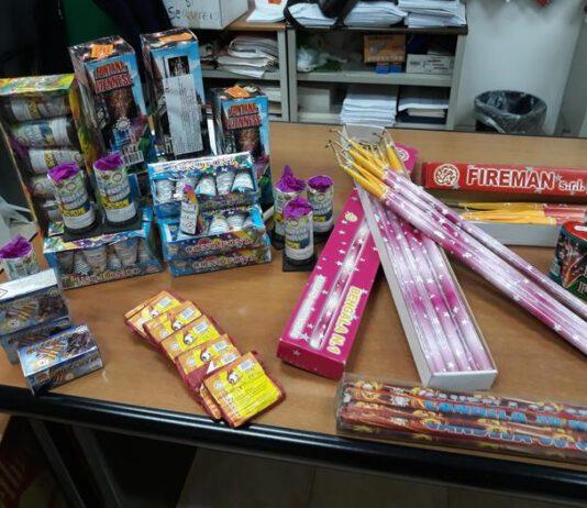 Sequestrati 10 quintali di fuochi pirotecnici illegali