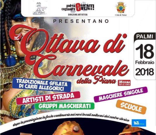 Palmi-Ottava di Carnevale, concorso a premi