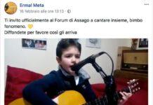 Giuseppe il bimbo calabrese che canterà con Ermal Meta