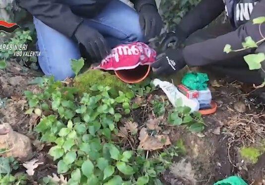 Cocaina, eroina e marijuana nascoste sotto terra. Arrestato 27enne
