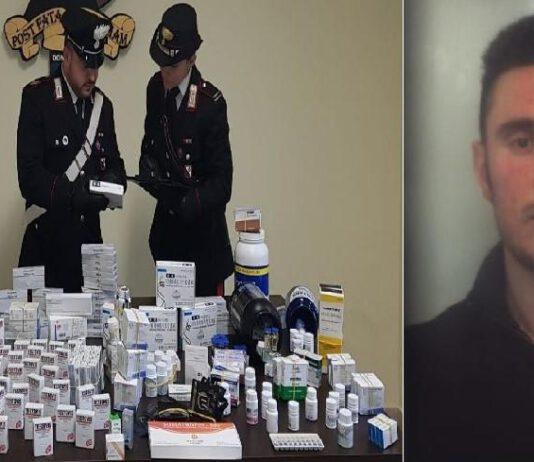 Taurianova, trovato “arsenale” di farmaci vietati. Arrestato 29 enne