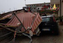 Danni in Calabria per forte vento