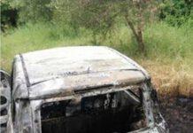 Trovata auto bruciata di Francesco Olivieri, autore duplice omicidio Nicotera