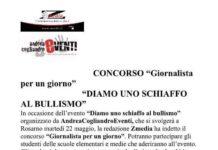 Diamo uno schiaffo al bullismo- Concorso “Giornalista per un giorno”