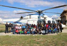 Polizia di Stato: i ragazzi della scuola elementare M. Montessori in visita al V° Reparto Volo