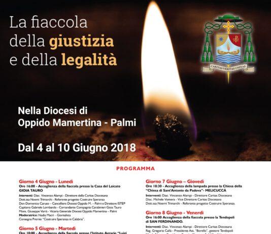 La Fiaccola della Giustizia e della Legalità arriva nella diocesi di Oppido M.-Palmi