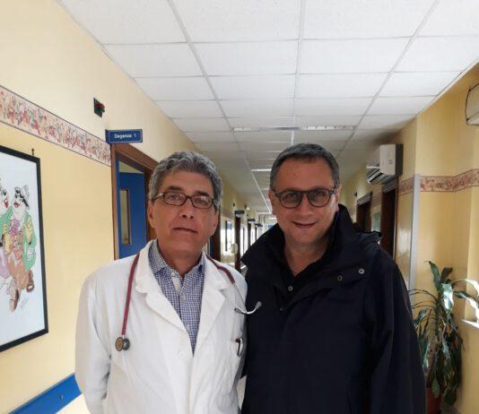 Marziale visita il reparto di pediatria dell’ospedale di Polistena