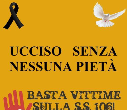 Pirata uccide un ragazzo sulla S.S.106 e scappa