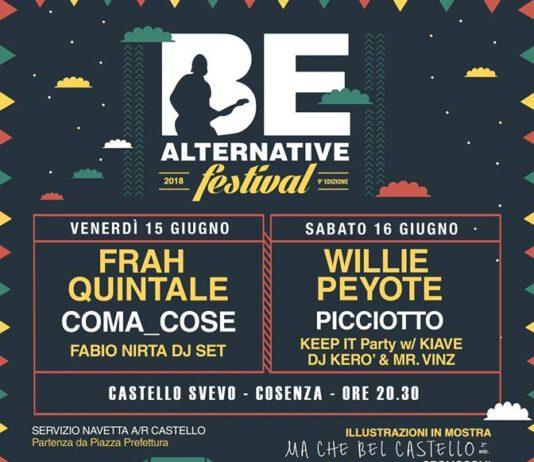 Confermate le date e gli artisti della nona edizione del Be Alternative Festival