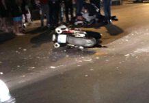 Rosarno incidente via Nazionale, moto contro muro, un ferito