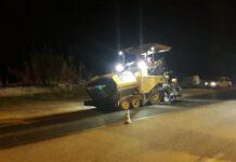 Sembra un sogno: per la prima volta si asfalta la S.S.106 di notte