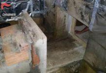 Scoperto bunker, utilizzato come serra di marijuana