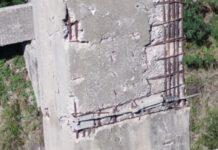 Viadotto Morandi Catanzaro, foto stato pilastri ponte a Sindaco