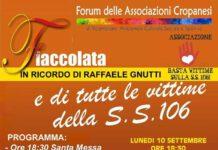 Una fiaccolata in ricordo delle vittime della Ss 106