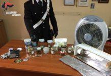 Laboratorio produzione di marijuana in casa, arrestato 40enne