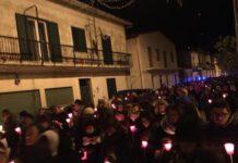 Fiaccolata in ricordo di padre e figlio uccisi