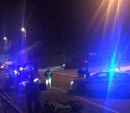 Palmi- moto contro muro, grave un motociclista