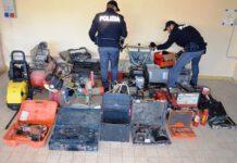 Attrezzi da lavoro rubati, recuperati da Polizia