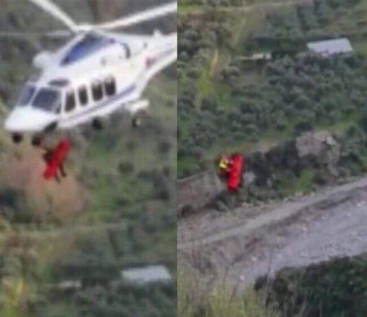 Anziano precipita in dirupo, salvato da soccorso alpino e Polizia