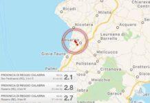 Tre scosse di terremoto in pochi minuti tra Rosarno e San Ferdinando