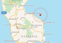 Calabria: scossa di terremoto di 3.1 nella notte