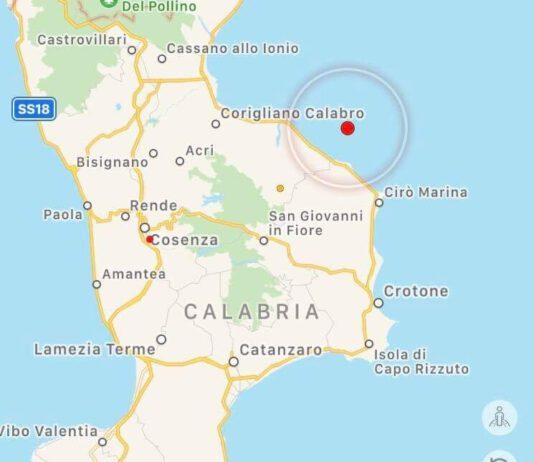 Calabria: scossa di terremoto di 3.1 nella notte