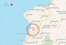 Scossa di terremoto epicentro Rosarno