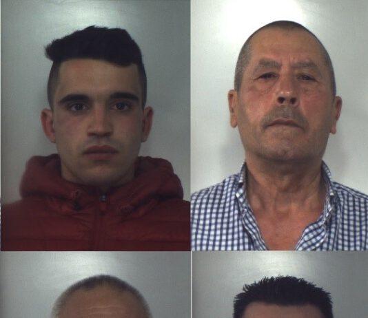 Cinque arresti nella Locride, foto e nomi