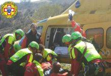 Si ferisce con una motosega, soccorso