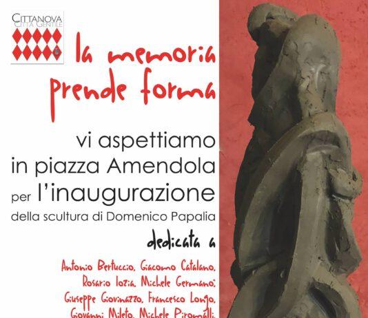 Cittanova: domenica l’inaugurazione del Monumento dedicato alle Vittime innocenti di mafia