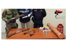 Un arresto per ricettazione e detenzione di armi clandestine