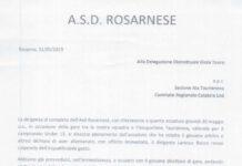 Dirigente dell’Asd Rosarnese aggredisce giovane arbitro, la Società si dissocia dall’accaduto