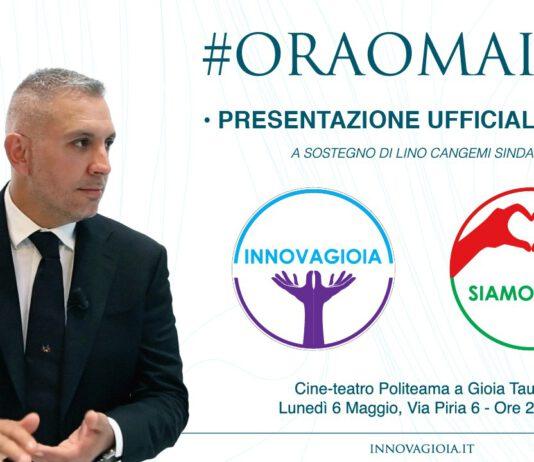 Elezioni Gioia Tauro, lunedì 6 presentazione dei candidati a sostegno di Lino Cangemi