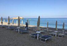 Spiaggia occupata abusivamente tra Baia di Riaci e Tropea- sequestrate strutture