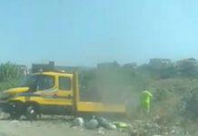 Emergenza rifiuti Reggio Calabria, dipendenti anas sorpresi a scaricare rifiuti in una fiumara
