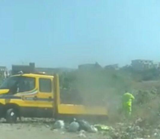 Emergenza rifiuti Reggio Calabria, dipendenti anas sorpresi a scaricare rifiuti in una fiumara