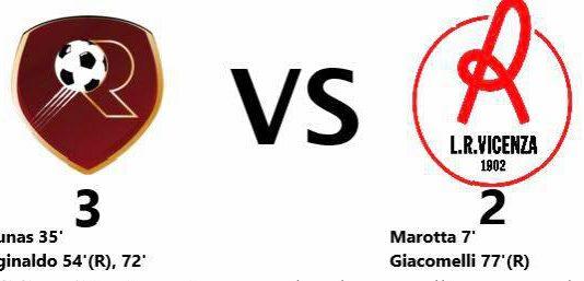 La Reggina, grazie ad un Reginaldo stratosferico, batte il Vicenza 3-2 e va avanti in Coppa Italia