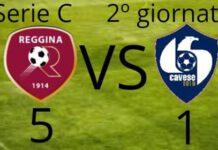 Serie C: la Reggina annichilisce la Cavese per 5-1. Gli amaranto conquistano i primi tre punti della stagione