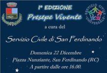 San Ferdinando, prima edizione del presepe vivente Domenica 22 dicembre