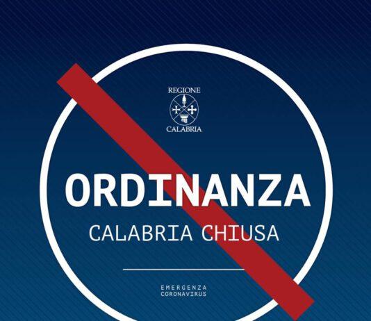 La Presidente Santelli, dispone chiusura della Calabria