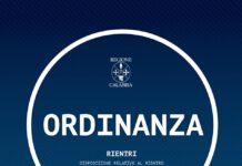 Calabria-Nuova ordinanza del Presidente Santelli- dal 4 maggio consentito rientro a residenti