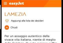 EasyJet descrive la Calabria: “Regione di mafia e terremoti”