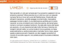 EasyJet ci ripensa e cambia la descrizione della Calabria diventata ora: “Una destinazione perfetta per le vostre vacanze”