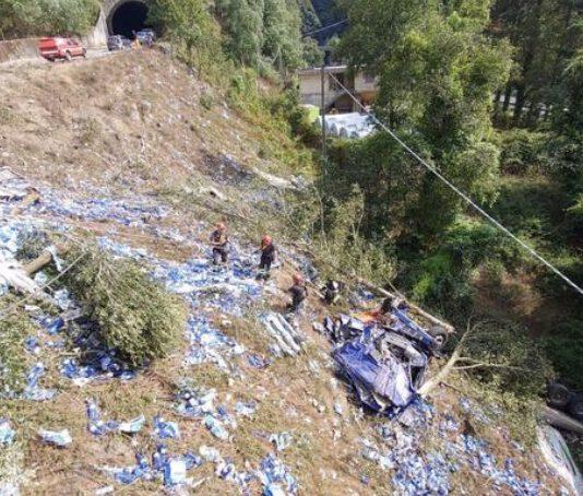 Giffone: precipita in scarpata con camion, morto 53enne