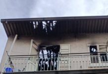 Incendio a Rosarno- agenti di Polizia salvano donna