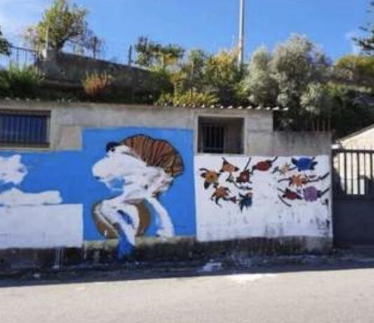 Riace- danneggiato murale dedicato a Peppino Impastato