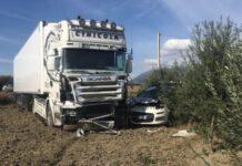 Incidente tra auto e camion- morto 42enne