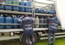 Sequestrati 7000 chili di gpl e 2000 bombole