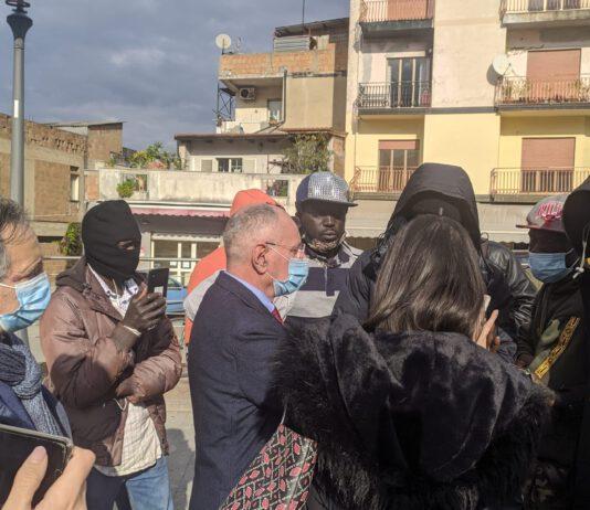 Protesta migranti San Ferdinando- Gioia Tauro