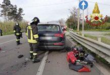 Scontro tra auto e moto, morto 41enne